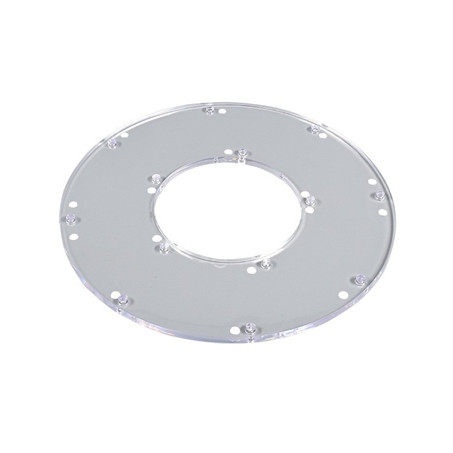 Plaque de fixation de ventilateur transparente PC